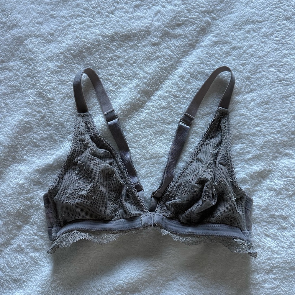 Victoria's Secret Lace Bralette - Gray
